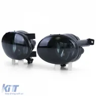 Klare Glas Nebelscheinwerfer Set Schwarz Rauch geeignet für VW Golf 6 VI + Golf 6 V Cabriolet-image-6191088