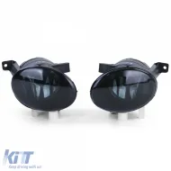 Klare Glas Nebelscheinwerfer Set Schwarz Rauch geeignet für VW Golf 6 VI + Golf 6 V Cabriolet-image-6191090