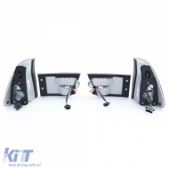 Klare Glas-Rückleuchten in Silberchrom, geeignet für BMW X5 E53 99-03 Vorfacelift-image-6193067