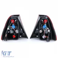 Klare Glas-Rückleuchten rot schwarz, geeignet für BMW 3er E46 Compact 2000-2004-image-6209229