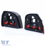 Klare Glas-Rückleuchten rot-weiß, geeignet für VW Golf 3 Limousine Cabriolet 91-97-image-6204391