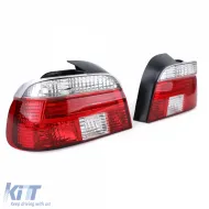 Klare Glas-Rückleuchten rot weiß Kristall geeignet für BMW 5er E39 Limousine 95-00-image-6191418
