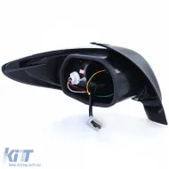 Klare Glas-Rückleuchten schwarz geeignet für Peugeot 206 Hatchback 3 + 5 Türen 98-09-image-6190755