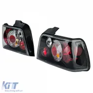 Klare Glas-Rückleuchten schwarz geeignet für BMW 3er E36 Limousine 1990-1998-image-6193085