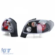 Klare Glas-Rückleuchten schwarz geeignet für Peugeot 206 CC Coupe Cabrio 00-08-image-6195543