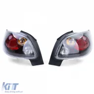 Klare Glas-Rückleuchten schwarz geeignet für Peugeot 206 CC Coupe Cabrio 00-08-image-6195545