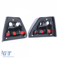 Klare Glas-Rückleuchten-Set rot-weiß Kristall geeignet für VW Golf II 2 83-91-image-6190901