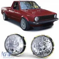 image-29-Klare Glas-Scheinwerfer H4 verchromt, geeignet für VW Caddy I 82-92 + Jetta I 79-84