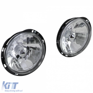 Klare Glas-Scheinwerfer mit Chrom, geeignet für Mazda MX5 NA 90-98-image-6204738