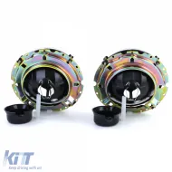 Klare Glas-Scheinwerfer mit schwarzem Rauch und Fadenkreuz geeignet für VW Käfer + Cabrio ab 73-image-6193474