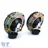 Klare Glas-Scheinwerfer mit schwarzem Rauch und Fadenkreuz geeignet für VW T2 73-79 + T3 79-92-image-6209451