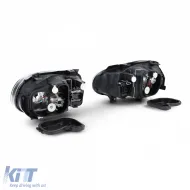 Klare Glas-Scheinwerfer mit schwarzem Nebelscheinwerfer-Set, geeignet für VW Golf IV 4 97-03-image-6190516