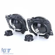 Klare Glas-Scheinwerfer mit schwarzem Rauchvisier, geeignet für VW Golf 2 83-91-image-6198114