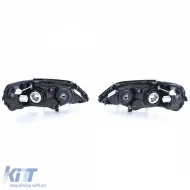Klare Glas-Scheinwerfer, schwarzes Set rechts und links, geeignet für Opel Astra G 1997-2004-image-6239371