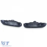 Klare Glas-Seitenblinker mit schwarzem Rauch, Paar, geeignet für BMW 3er E46 98-03-image-6190815