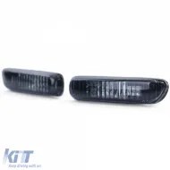 Klare Glas-Seitenblinker mit schwarzem Rauch, Paar, geeignet für BMW 3er E46 98-03-image-6190816