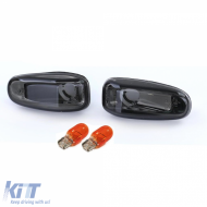 Klare Glas-Seitenblinker rauchig geeignet für Mercedes W210 SLK R170 Sprinter Vito-image-6209372