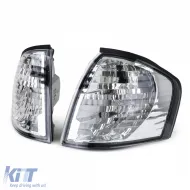 Klare Glasblinker verchromt, geeignet für Mercedes W202 C-Klasse 93-00-image-6191439