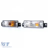 Klare Glasblinker weiß mit Parklicht und Lampen, geeignet für BMW 3er Serie E30 1987-1993-image-6193455