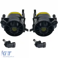 Klare Glasklarger mit gelbem Licht, geeignet für BMW 3er E90 E91 ab 05 mit M-Paket-image-6196296