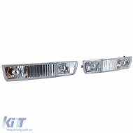 Klare Glühbirnen Nebelscheinwerfer mit Blinker-Set geeignet für VW Golf 3 91-98-image-6197845