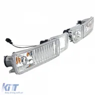 Klare Glühbirnen Nebelscheinwerfer mit Blinker-Set geeignet für VW Golf 3 91-98-image-6197847