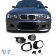 Klare Glühbirnen Nebelscheinwerfer-Set geeignet für BMW E39 E46 mit M-Stoßstange-image-6195083