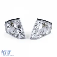 Klarer Glaskennzeichen mit Chrom-Paar geeignet für Mercedes SL R129 89-01-image-6193056