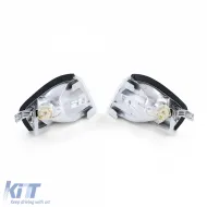 Klarer Glaskennzeichen mit Chrom-Paar geeignet für Mercedes SL R129 89-01-image-6193057