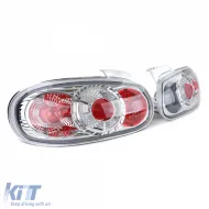 Klarglas-Rückleuchten mit Chrom-Paar geeignet für Mazda MX5 NB 1998-2005-image-6190905