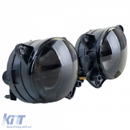Klarsicht-Glas Nebelscheinwerfer-Set mit schwarzem Rauch, geeignet für VW T5 Crafter Polo 9N3-image-6200050
