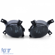 Klarsicht-Glas-Nebelscheinwerfer-Set mit schwarzem Rauch, geeignet für Audi A3 8P1 8P7 A4 B7 8E B6 8H-image-6278494