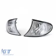 Klarsichtglas-Blinkleuchten-Set mit Chrom, geeignet für BMW 3er E46 Limousine Touring 01-05-image-6195249