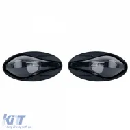 Klarsichtglas-Seitenblinker schwarz, geeignet für Peugeot 107 206 SW CC 307 407 607, Toyota Aygo-image-6209454