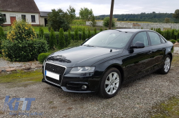 Ködlámpa oldalsó rács AUDI A4 B8 8K (2007-2011), S4 Dizájn, fekete-image-6068034