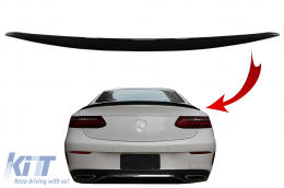 image-26-Kofferraum-Spoiler Flügel für Mercedes E-Klasse C238 Coupe 16+ Glänzend Schwarz