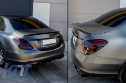 Kofferraumspoiler Flügel für Mercedes C-Klasse W205 2014-2020 Aerodynamik Unbemalt-image-5996168