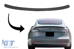 image-40-Kofferraumspoiler für Tesla Model 3 2017+ Echter Kohlenstoff Aerodynamic