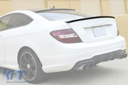 image-10-Kofferraumspoiler geeignet für Mercedes C-Klasse C204 Coupe 2011-2014, unlackiert