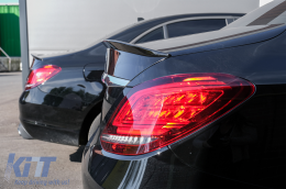 Kofferraumspoiler Heckspoilerflügel für Mercedes C-Klasse W205 2014-2020 Glänzend Schwarz-image-6073560