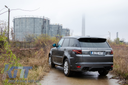 Kohlefaser Auspuff Tipps für Range Rover und SUVs Mattes Finish Look Inlet 8cm-image-6054409