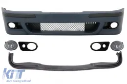 image-38-Komplet karoserije Prednji Spojler za branik Svjetla za maglu Bistro/kromirani poklopci prikladni za BMW E39 serije 5 95-03 M5 Dizjan