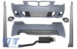 image-26-Komplet karoserije s ispušnim sustavom Dvostruki Sport vrhovi prigušivača prikladni za BMW E60 serije 5 (2003-2007) M-Technik Dizjan PDC 24 mm