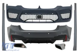 image-37-Komplet karoserije s kromiranim vrhovima prigušivača ispušnih plinova prikladan za BMW serije 5 G30 (2017-2019) M5 Dizjan