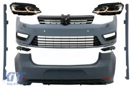 image-65-Kompletan Body Kit prikladan za VW Golf 7 VII (2012-2017) s LED Prednja svijetla Sekvencijalna dinamička svjetla za okretanje R-line izgled