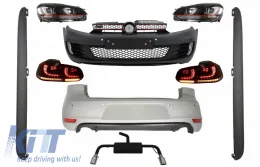 image-30-Kompletan Body Kit prikladan za VW Golf VI 6 (2008-2013) R20 Dizjan s Prednja svijetla RHD i stražnjim svjetlima Dynamic Sequential Turning Light