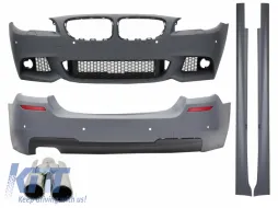 image-4-Kompletan karoserijski komplet prikladan za BMW F10 serije 5 (2011-) M-Technik Dizjan s vrhovima ispušnog prigušivača ACS-dizajn