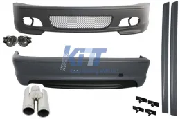 image-12-Kompletan karoserijski komplet prikladan za BMW E46 98-05 serije 3 Kupe/ Kabrio M-Technik Dizjan s vrhovima ispušnog lonca ACS-dizajn