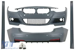 image-24-Kompletan karoserijski komplet prikladan za BMW serije 3 F30 (2011-2019) M-Technik Dizjan s vrhom prigušivača ispušnih plinova