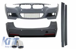 image-22-Kompletan karoserijski komplet prikladan za BMW serije 3 Touring F31 (2011.-gore) M-Technik Dizjan s prigušivačem ispuha M-Power